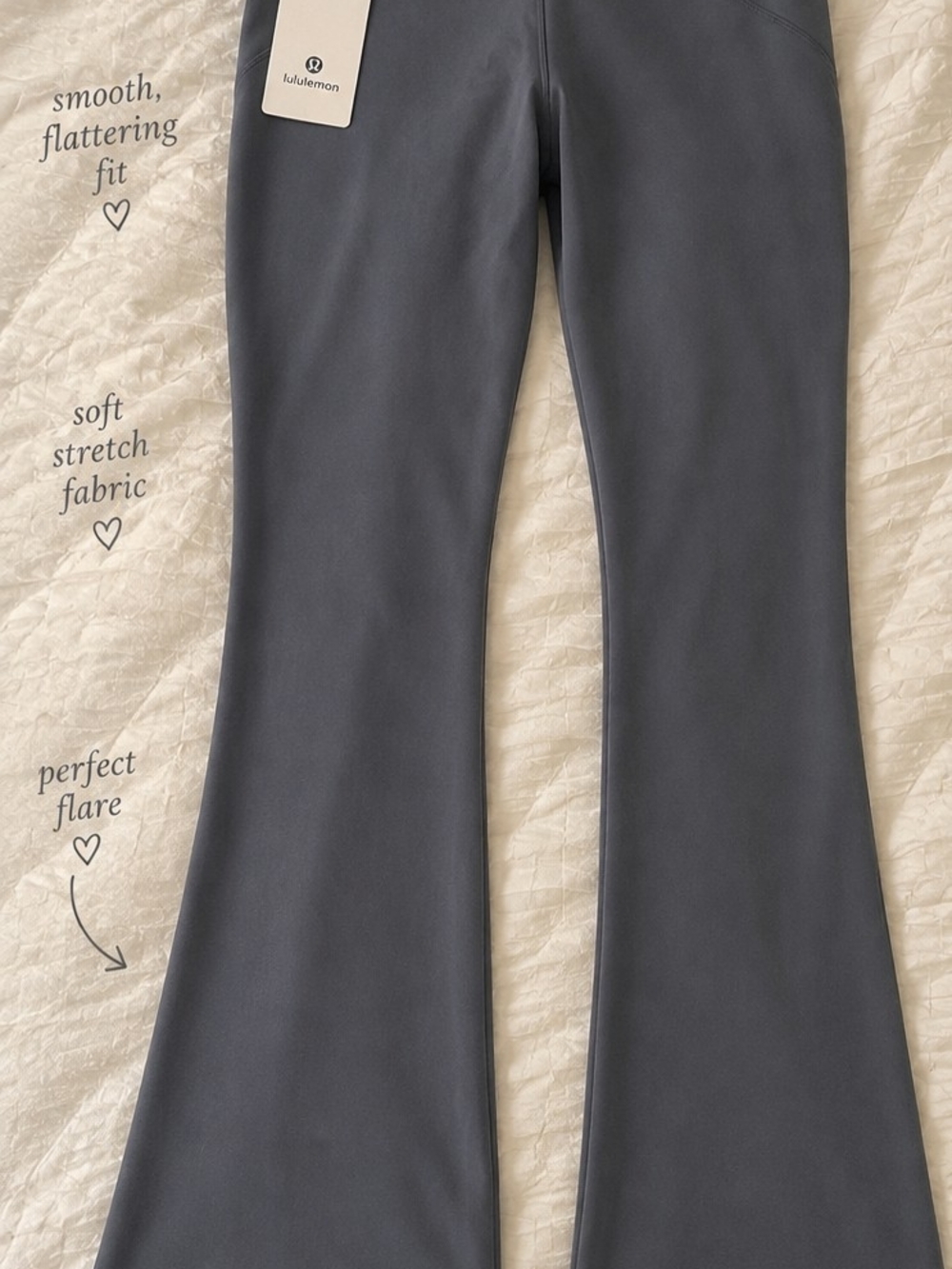 lululemon athletica Kids' Flared Leggings in Charcoal